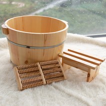 가정용 향기로운 히노끼 편백나무 발 족욕통 족욕기, N