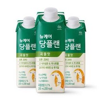 웰라이프 영양보충 뉴케어 당플랜 곡물맛 200mlx30팩 1박스 (스마일팩) 고단백 간식 노인식 영양균형식 체중조절, 11set