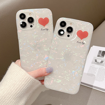 믹스더마켓 아이폰 14 아이폰14프로 자개 하트 오로라 스톤 휴대폰 케이스 아이폰14프로맥스 아이폰14플러스