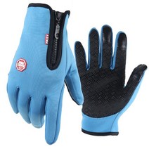 얇은발열장갑 등산벙어리 패팅 오프핑거 등산용Winter Warm Gloves Touchscreen Cold Weather Driving Glov, 01 Light blue_03 L