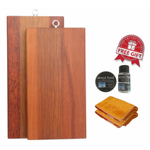 준노 디자인 한정판 최상급 나무 향균 원목 플레이팅 직사각 도마(woodfood 왁스 오일(30ml x 2) 대나무섬유천 2장 증정)