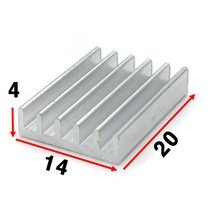 JINHA 방열판 알루미늄 방열패드 방열시트 20x14x4
