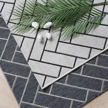 벨기에 완수입 헤링본 사이잘룩 포인트 카페트 러그.굿로운