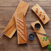 바니홈 마호가니 플레이팅 나무 도마 스시 플레이트