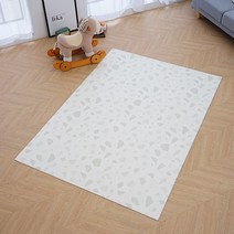 휴팡 PVC 4T 러그형 강아지매트 미끄럼방지 슬개골보호 애견매트, 테라조