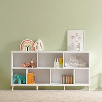 2단 와일드 거실 인테리어 선반 진열장 사무실 연수원 거실장 학원 성당 학교, 메이플