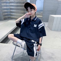 비비키드 남아 여름 상하복 세트 주니어 의류 초중생 트레이닝 캐쥬얼 후드티 초등생 츄리닝 반팔 반바지
