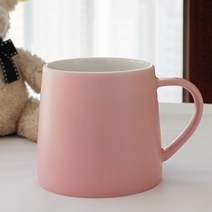 무광 머그, 1개, 17_보틀 무광 핑크 머그