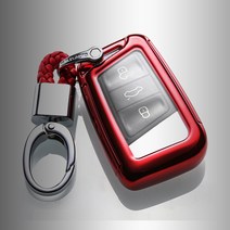 폭스바겐 키케이스 파샤트 아테온 골프7세대 키홀더, A타입 (스마트키) 블루크롬
