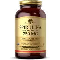 Solgar 솔가 스피루리나 750mg 식물성 캡슐 250정