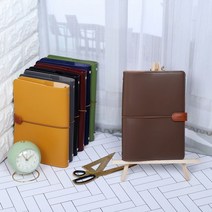 2023 초콜릿 6공 다이어리 가죽 다꾸 시스템 DIARY 장 일기 제작, 쿠팡 다크초코