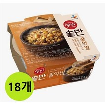 CJ제일제당 햇반 솥반 꿀약밥 210g x 18개, 상세페이지 참조