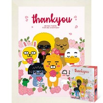 퍼즐피플 카카오 리틀 라인프렌즈 직소퍼즐 시리즈, 150p, 150P, 고마워 150P 액자포함(화이트)
