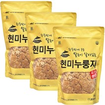 엄마사랑 황동판에 구운 쌀눈이 살아있는 현미 누룽지 500g, 3개