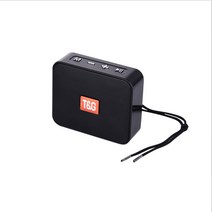 미니 휴대용 블루투스 스피커 작은 무선 음악 열 서브 우퍼 USB 스피커, Black, TG166