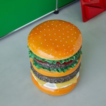 햄버거 옥수수 의자 스툴 거실 특이한 모형 인테리어, 달러 40*30cm, 1개
