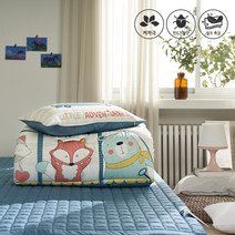 보들보들 먼지없는 블루카 모달 100% 차렵이불 세트 (SS)