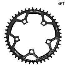 자전거체인휠 크랭크암 swtxo deckas 110bcd 로드 바이크 링 알루미늄 합금, 46t 체인링 블랙, 1개