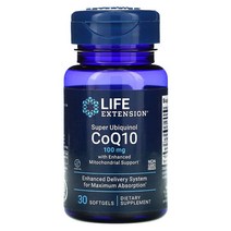 라이프 익스텐션 PQQ 함유 슈퍼 유비퀴놀 CoQ10 100mg 소프트젤 30정 Life Extension, 1, 상세내용참조