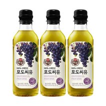 /씨제이제일제당 백설 포도씨유 500ml x 3개, 단품