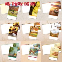 꿈마을예닮 가을주보세트 주보 교회주보 예쁜주보 팬시 주보용지 예배순서지 스마트주보 교회요람 기념사출판 한글문서 헌금봉투 교회 전도용품 예닮 주보디자인 인쇄 제작, 1세트