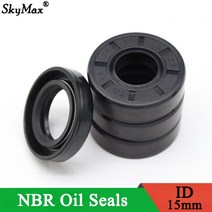 NBR 샤프트 니트릴 고무 오일 씰 니트릴 더블 립 오일 씰 ID 15mm TC-15 * 22 24 25 26 28 30 32 35 40/42*5 7 8/1, [14] 15x35x5mm, [01] 2PCS