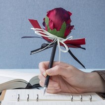 레드 장미볼펜 선물용 패키징 판촉 기념품 스승의날 성년 시그노 어버이날 특이한