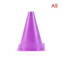 축구 용품 훈련 18CM 사인 버킷 6 인치 배리어 도로 플랫 낮은굽 트레이닝 콘 롤러 파일 스프링 백 마킹 컵 심볼 스포츠 악세서리, [05] A5, 05 A5