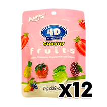 4D 후르츠향구미 젤리 72g x 12개