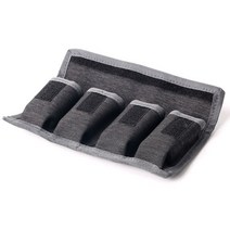 TENWISH 리튬 배터리 스토리지 파우치 캐논 LP-E6 소니 LP-E8 NP-FW50 4 포켓 방수 나일론 가방 EN-EL14128135, 4 Pouch