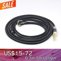 슈퍼 소프트 헤드폰 나일론 OFC 케이블 에티모틱 ER4SR ER4XR ER3XR ER3SE ER2XR ER2SE LN007512, 4 in 1 plug, 1.25m, 1개