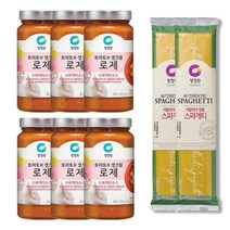 청정원 로제 스파게티소스 600g x 6개 + 스파게티면 250g 2개