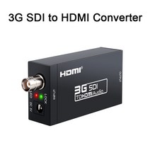 HDMI 케이블 연장 리피터 미니 모니터선 증폭기 컴포넌트 3G HDMI SDI 변환기/SDI 어댑터 오디오 HD-SDI/3G, 01 HDMI TO SDI, 03 UK Plug