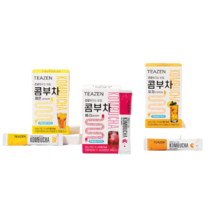 콤부차 레몬 베리 유자 10T 스틱 효능 만들기 건강 음료 드링크 간에 좋은 차 다이어트, 유자10T