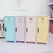 에뛰드 미니락커 캐비닛 파스텔 컬러 장식용 수납장, 튤립 보라색