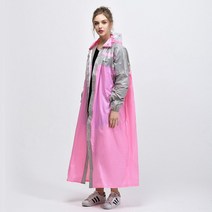 트렌치형레인코트 긴얇은 노란색 비옷 여성 트렌치 코트 불 침투성 비 재킷 판초 방수 풀오버