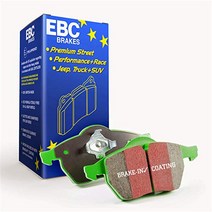 EBC 브레이크 DP2812/2 Greenstuff 2000 시리즈 스포츠 브레이크 패드, 단일옵션, 단일옵션