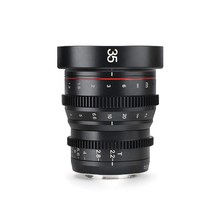 Meike 35mm T2.2 M43 매뉴얼 포커스 시네마 렌즈용 마이크로 포서즈 MFT 카메라와 BMPCC Blackmagic Pocket Cinema Camera에 대응