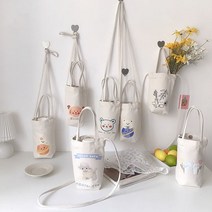 텀블러에코백 패브릭 심플 패션 에코 숄더백 KK76, 텀블러 에코백/5.아보카도