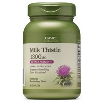 GNC 밀크씨슬 1300MG 60 캐플렛, 60캐플렛