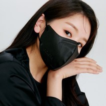 콜로레 KF94 새부리형 컬러 마스크 5컬러 정식판매점, 대형, 블랙, 10매