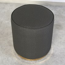 HC27 금장도금 사각/원형 스툴의자/큐티 화장대의자, 원형의자+다크그레이