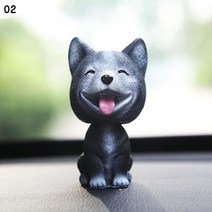 인테리어 장식품 인형 악세서리 흔들리는 머리 강아지 장식 귀여운 끄덕이는 선물 자동차 수지 신제품, [02] 02, 02
