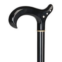 오쎈버그 라인스톤 세공 블랙더비 지팡이 노인지팡이, 단품