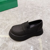 여성 가죽 하이힐 마틴 부츠 키높이 워커 마틴 통굽 웨지 구두 패션 신발 225-245