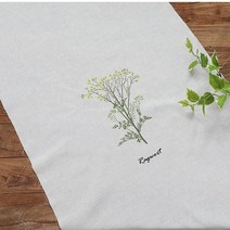 15수린넨커트지) 야생화 4종-액자 가방 인테리어 야생화쿠션 가리개 커튼, 레그워트