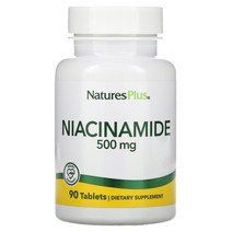 NaturesPlus (네이처스플러스) 나이아신아마이드 500 mg 90 태블릿옵션확인필수, 1000 mg