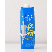 [공식판매처] 자연드림 종이팩 생수 해양심층수 기픈물_리필엠_마그네슘 2배, 1000ml, 12개