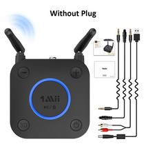 오디오앰프 1mii b06pro 블루투스 5.0 수신기 aptx ll 3d 동축광2rca3.5mm aux 블루투스 어댑터, 플러그 없이, 블루투스 v5.0
