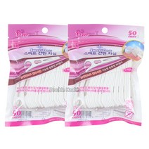 어금니 겸용 스마트 간편치실 Y형 50P 2개, 50개입